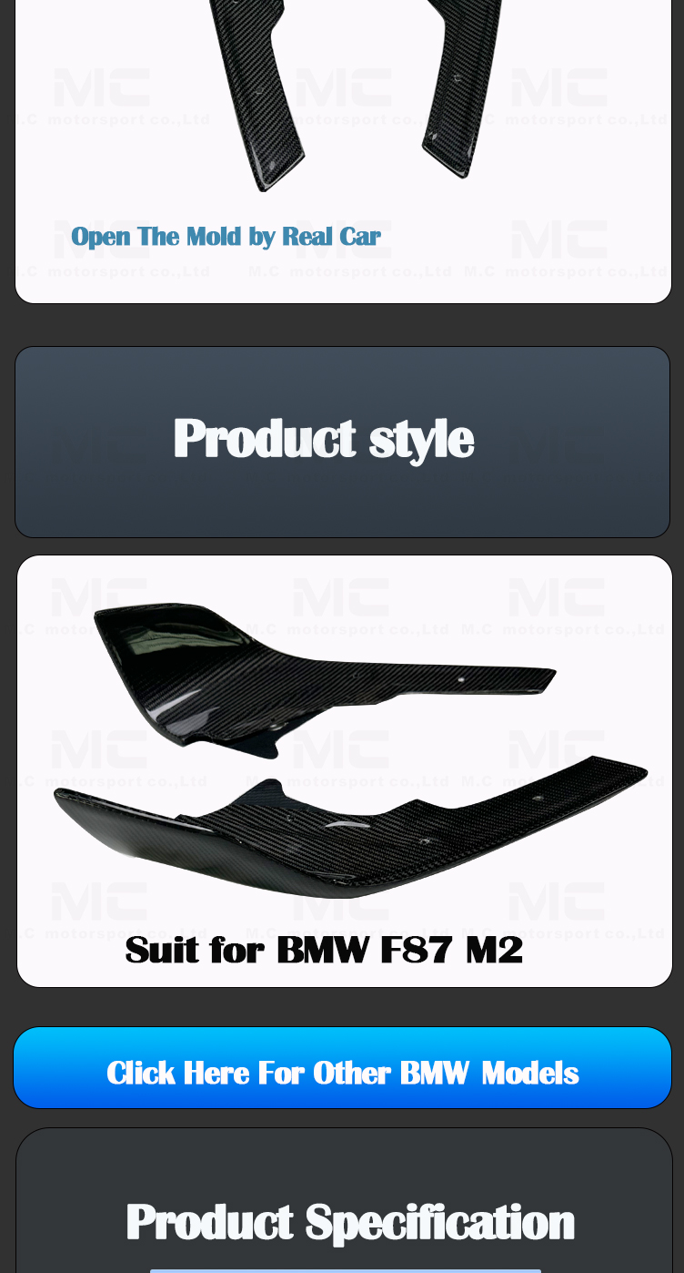  M2 M2C Front Splitter