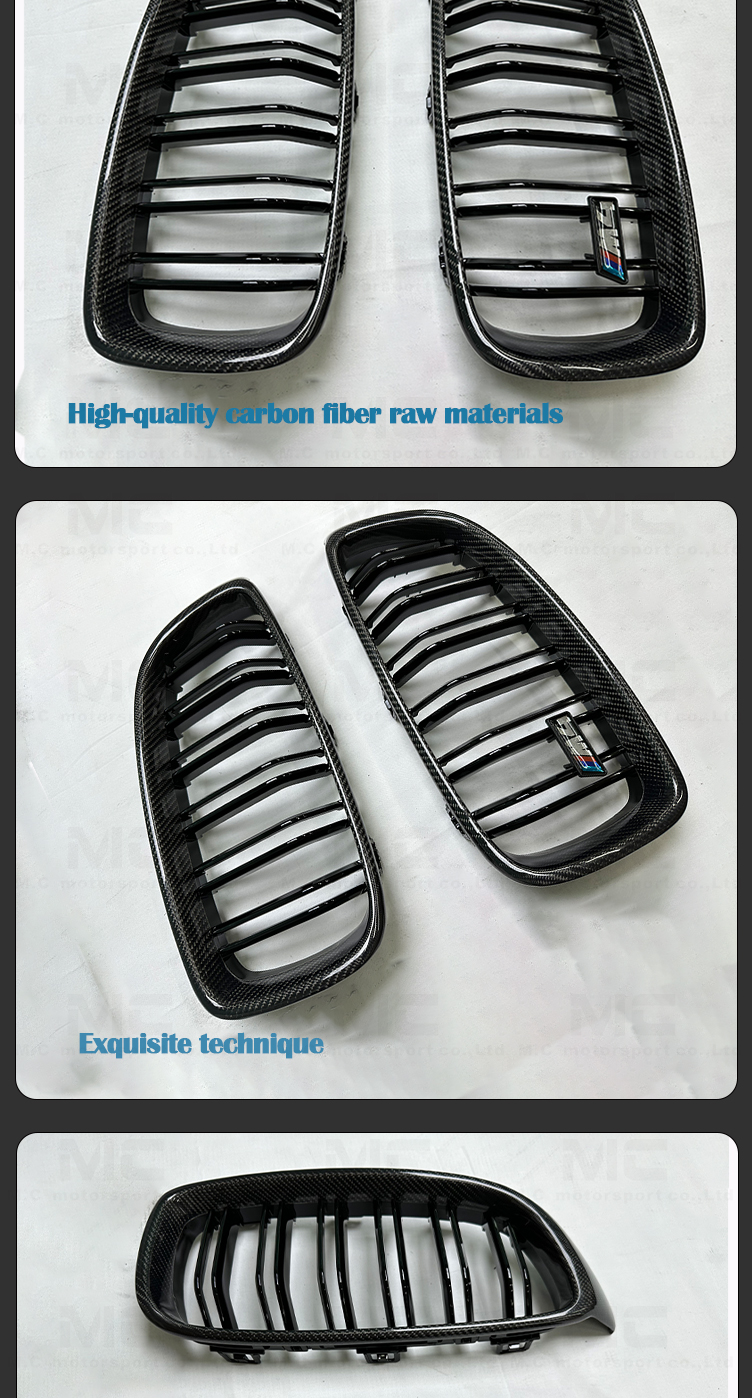 BMW 4 Series F32 F33 F36 F80 F82 F83 2013-2016 F30 Carbon Fiber Grille