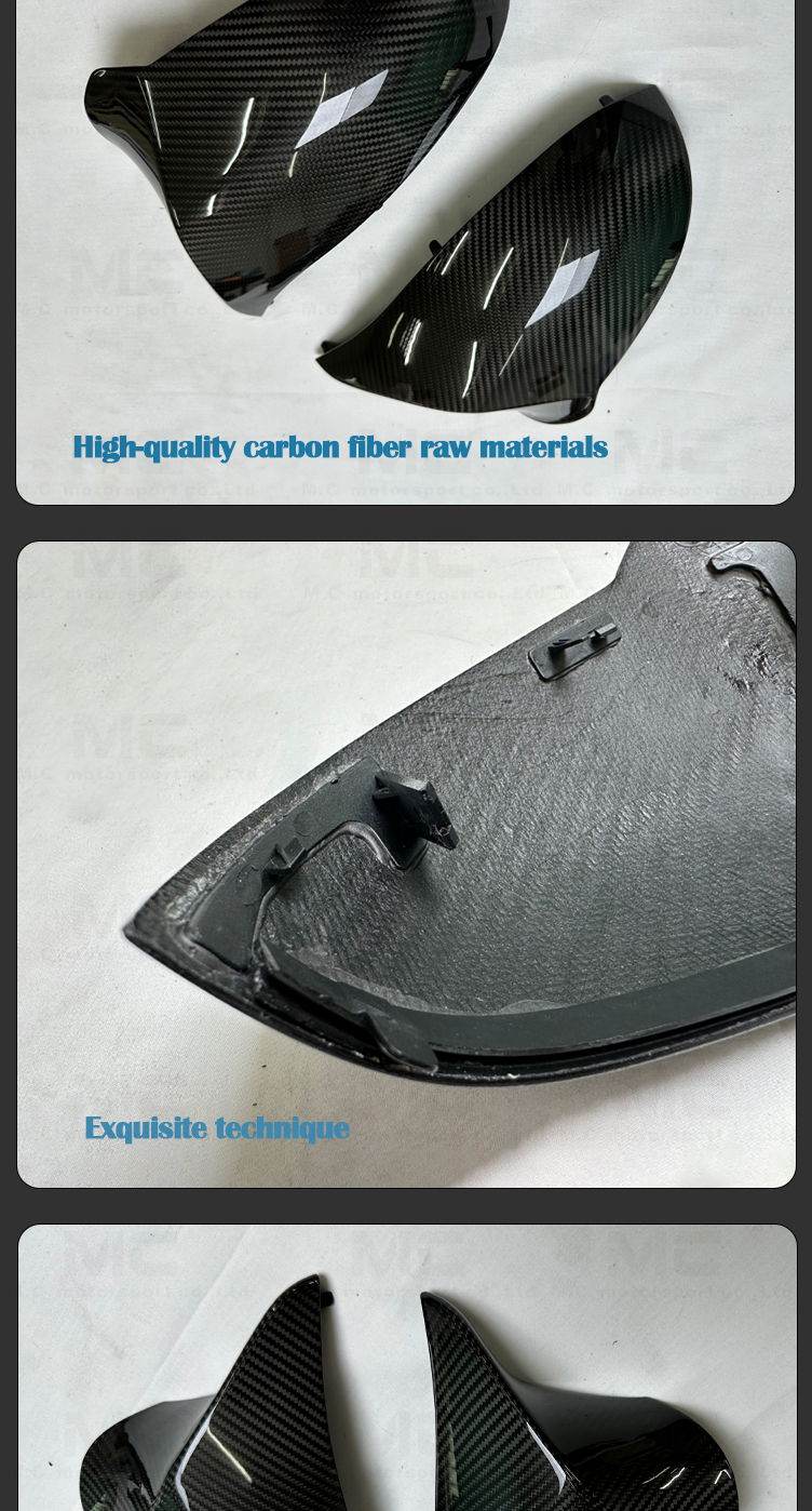 Dry Carbon Fiber F80 M3 F82 F83 M4 F87 M2C Rearview MIRROR COVER 