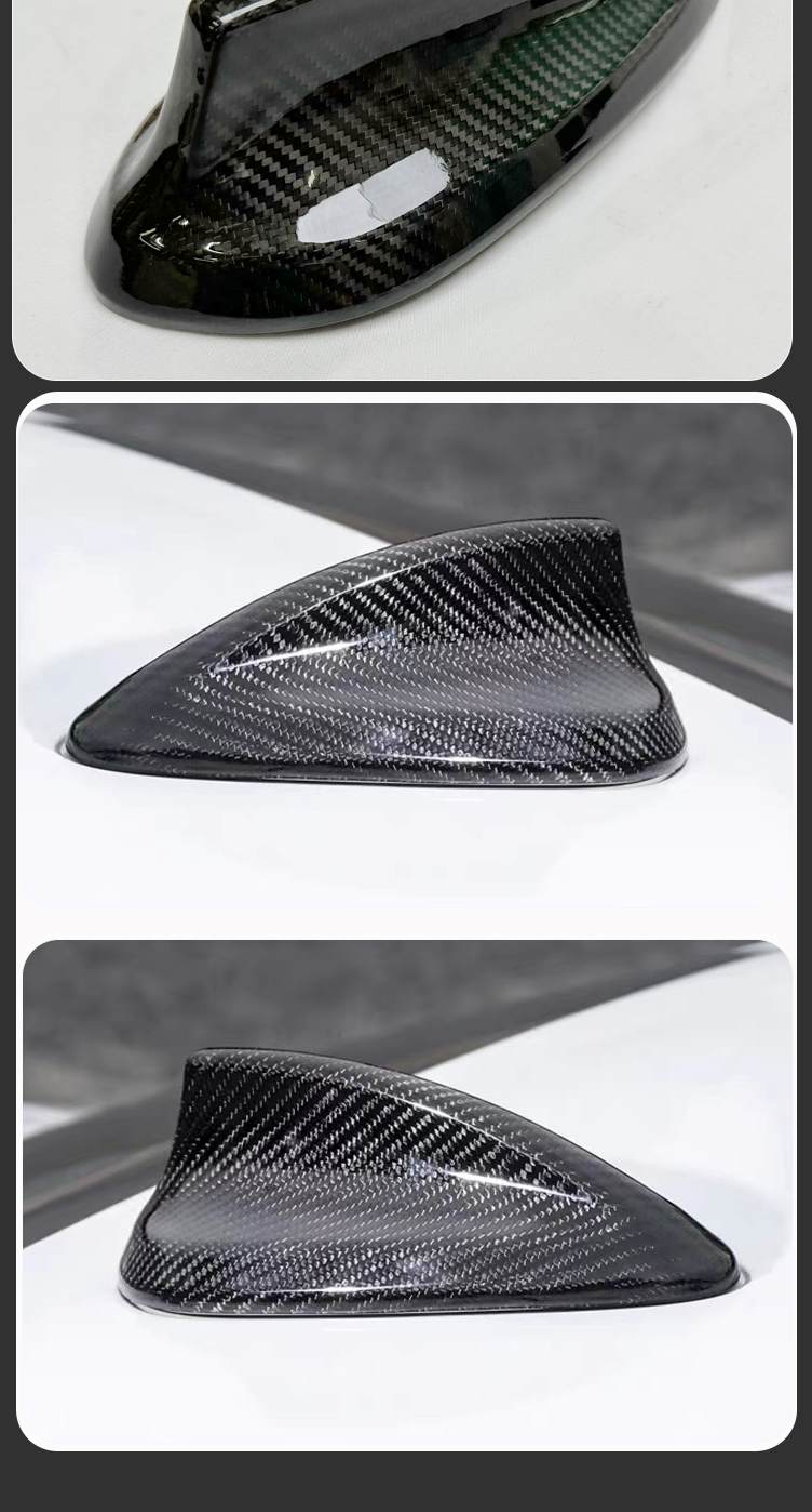 BMW F22 F30 F32 F34 F36 F80 Carbon Fiber Shark Fin Roof Antenna Universal