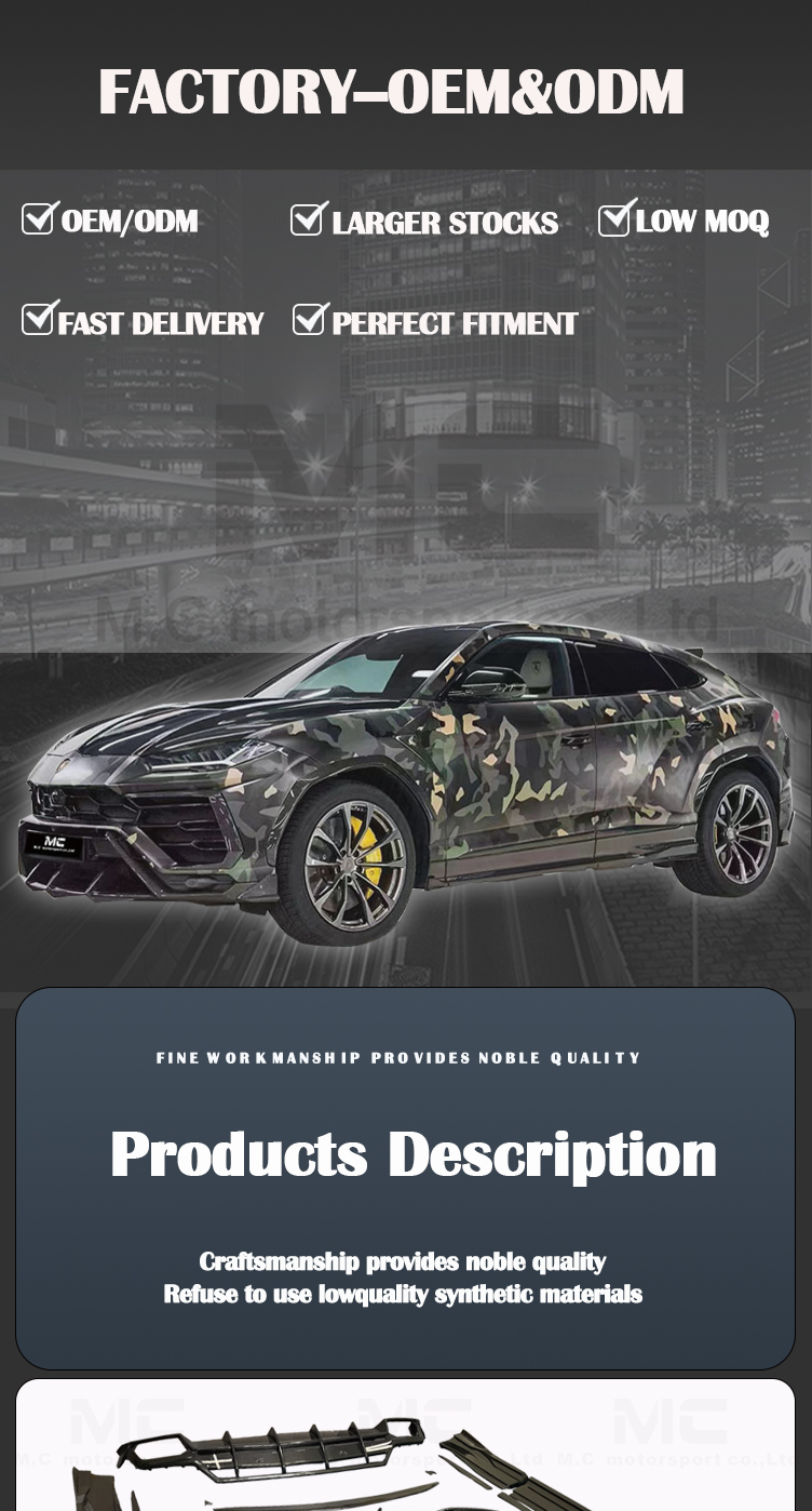 Lamborghini Urus Top car carbon fiber body kits