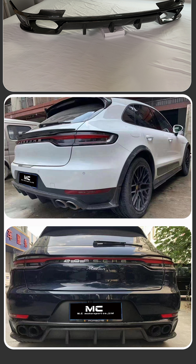 Porsche Macan 95B  Carbon Fiber Diffuser 2020-IN