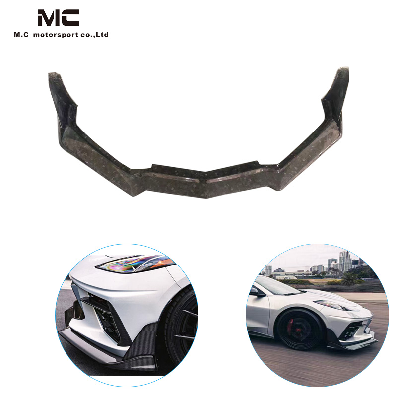 For CHEVROLET Corvette C8 Carbon Fiber ZTK Front Lip