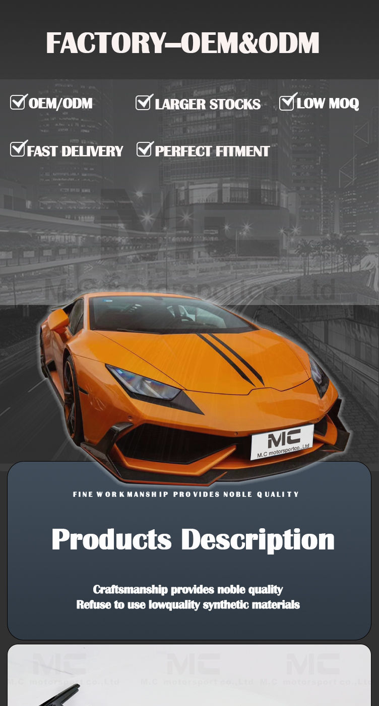 Lamborghini LB610 Carbon Fiber Front Lip