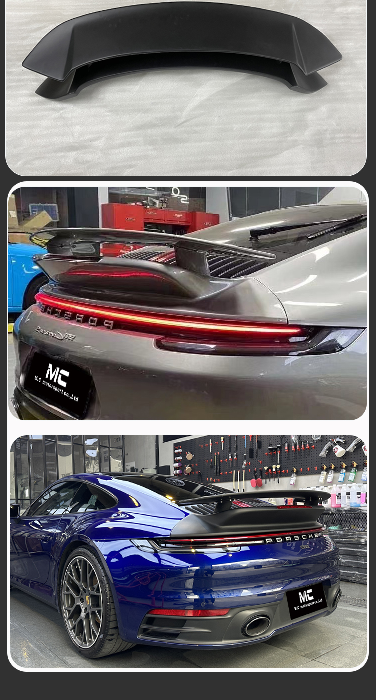 Porsche 911 992  Carbon Fiber Diffuser Turbo Style