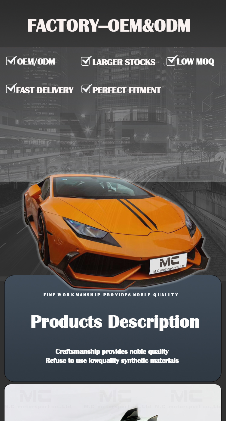 Lamborghini Huracan LP610 Carbon Fiber Body Kits