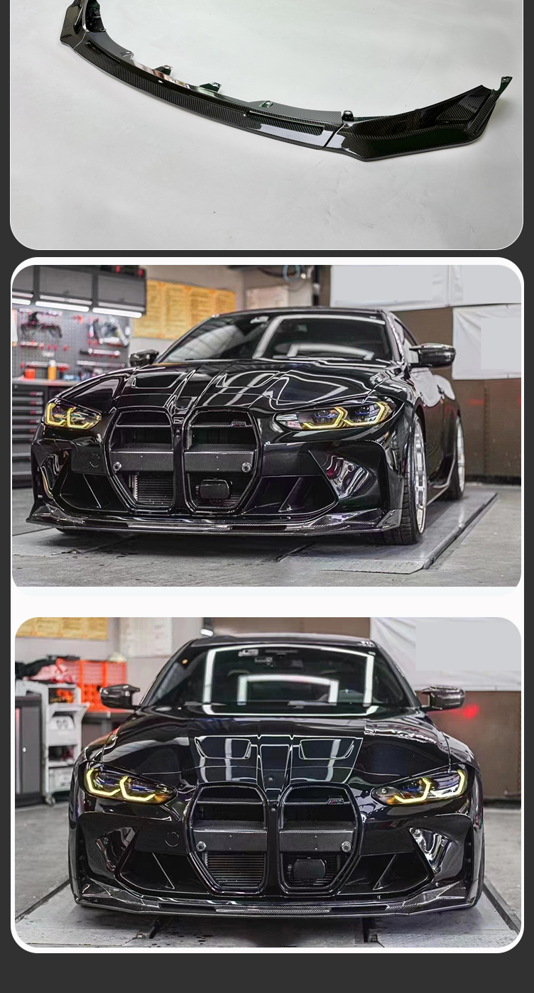 For BMW G80 G82 M3M4Carbon Fiber V Style Front Lip