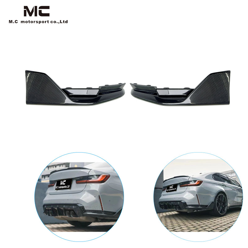 For BMW G80 G82 M3 M4 Dry Carbon Fiber Rear Splitter