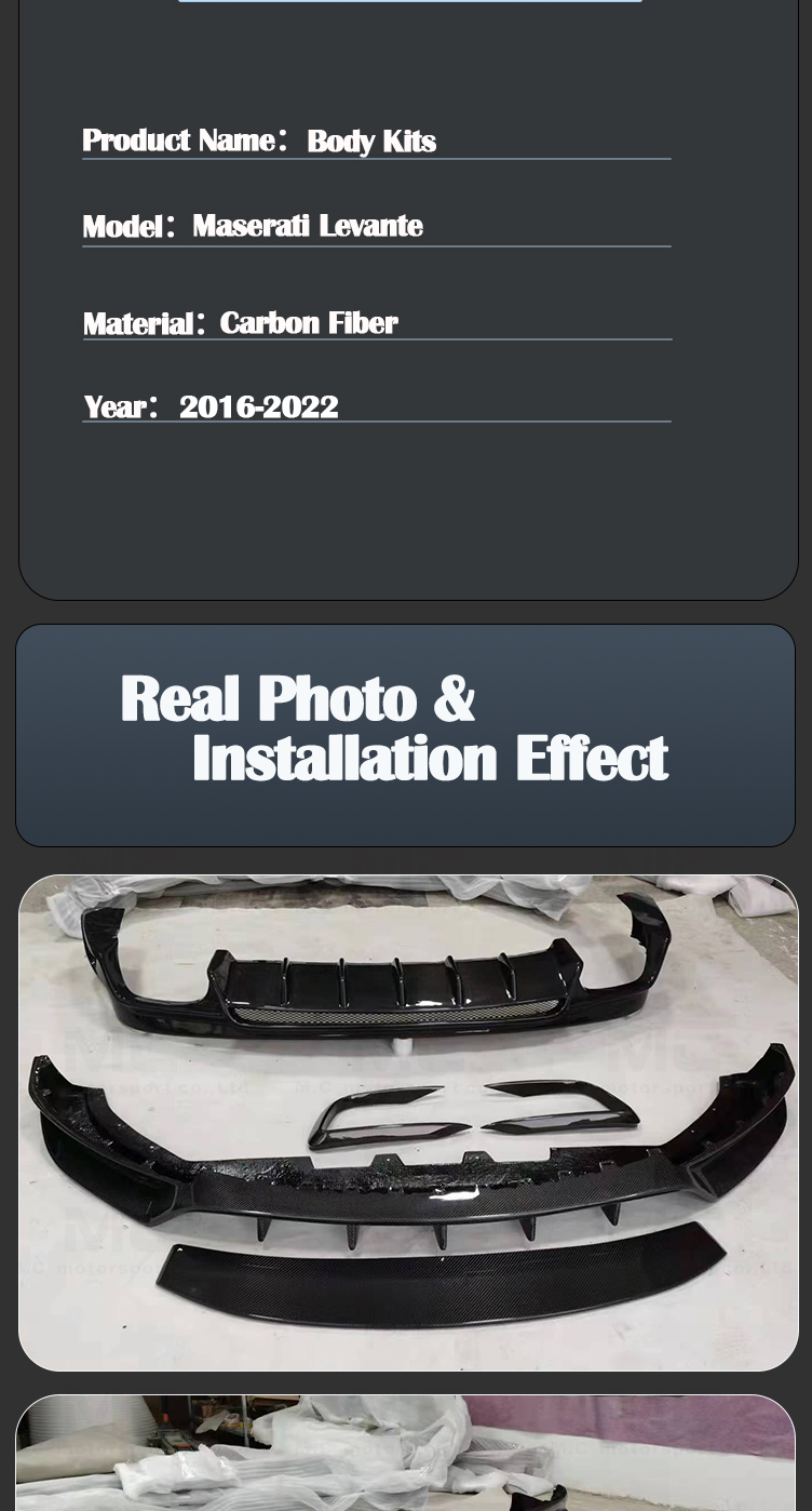 For Maserati Carbon Fiber Body Kits