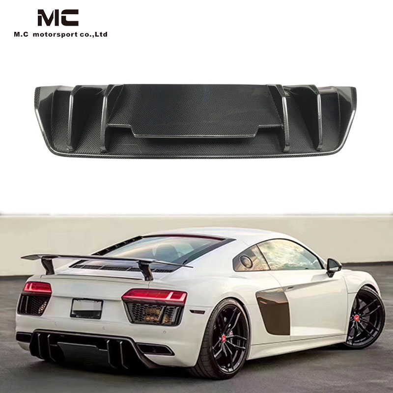 For Audi R8 Carbon Fiber V style Spoiler