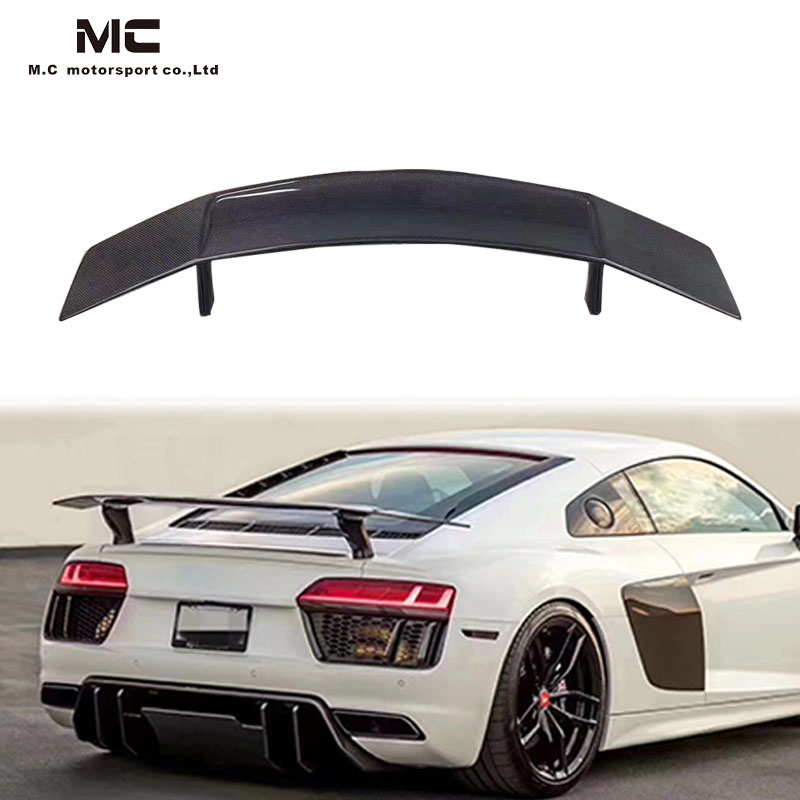 For Audi R8 Carbon Fiber V style Spoiler