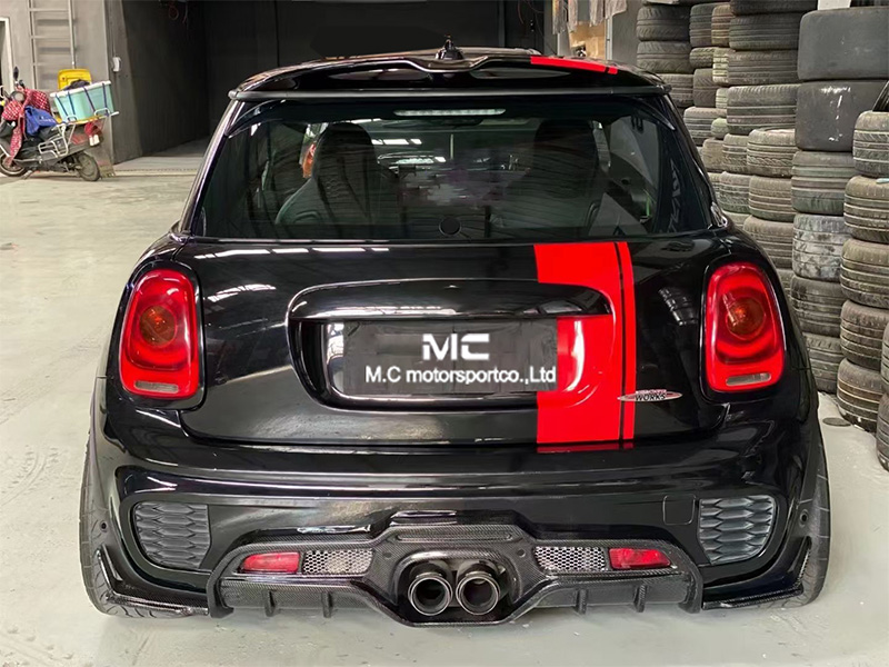For BMW Mini Carbon Fiber Rear Diffuser