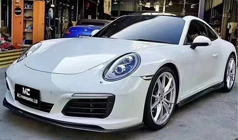 For Porsche 911 992 Carrera Carbon Fiber Techart Style Front Lip