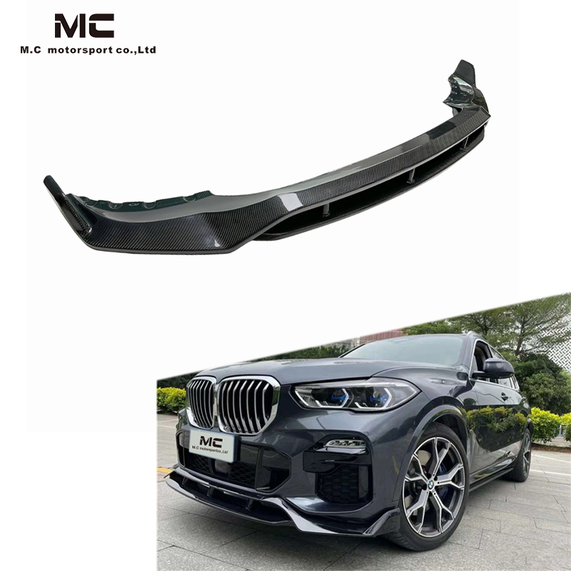 For BMW X5 G05 BS Style Carbon Fiber Front Lip