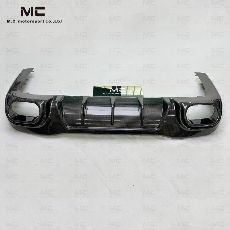 For Mercedes Benz AMG GT63 Carbon Fiber Diffuser with Carbon Fiber Exhaust Tips.