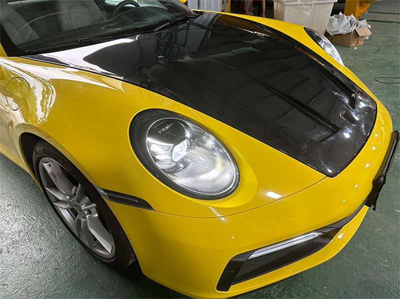For Porsche 911 992 Carrera Carbon Fiber FXX Style Bonnet