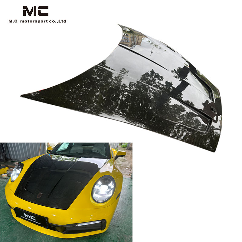 For Porsche 911 992 Carrera Carbon Fiber FXX Style Bonnet