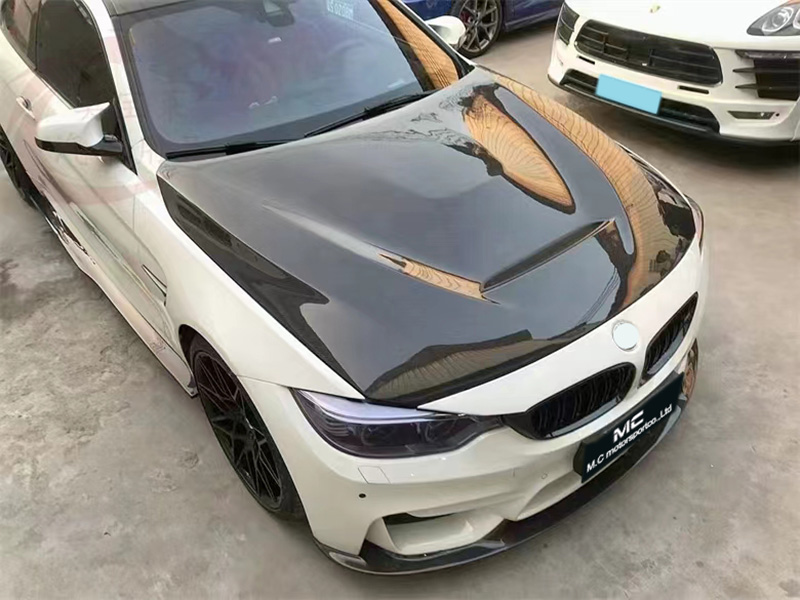For BMW F80 F82 M3 M4 Carbon Fiber GTS Carbon Fiber Hood