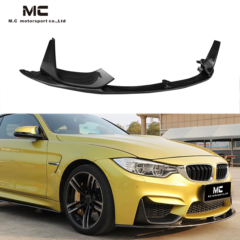For BMW M3 M4 F80 F82 Carbon Fiber MP Front Splitter