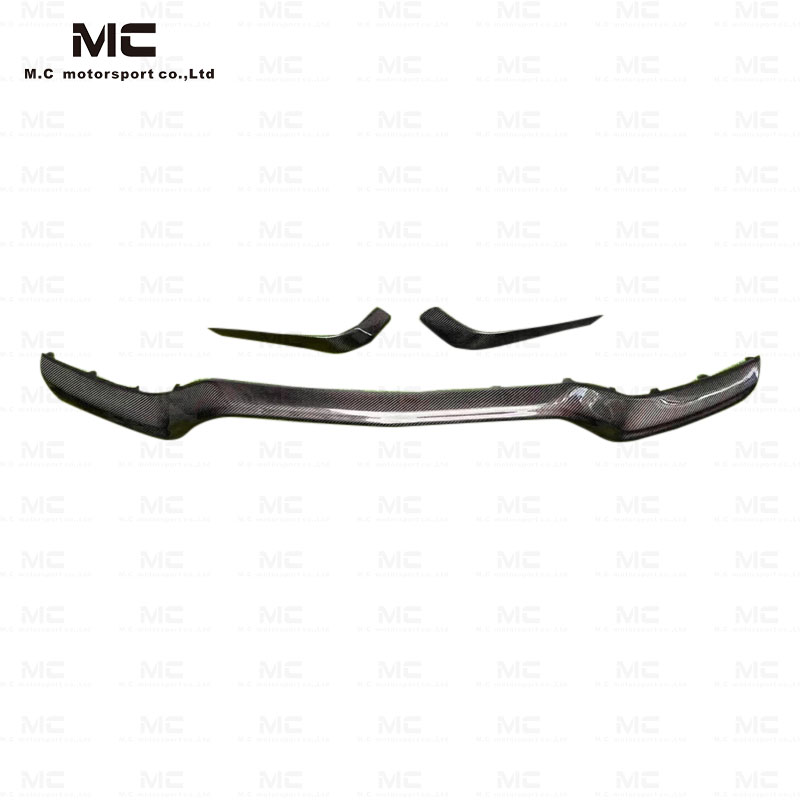 For Mercedes Benz C Class W205 Carbon Fiber OEM Middle Front Lip With Canards