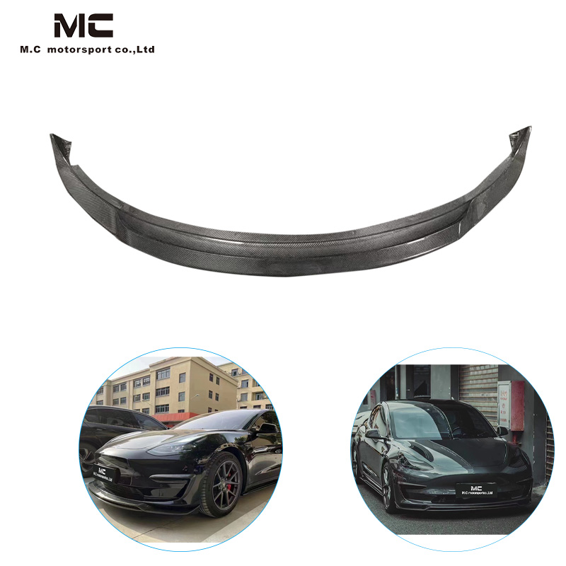For Tesla ART Style Carbon Fiber Front Lip