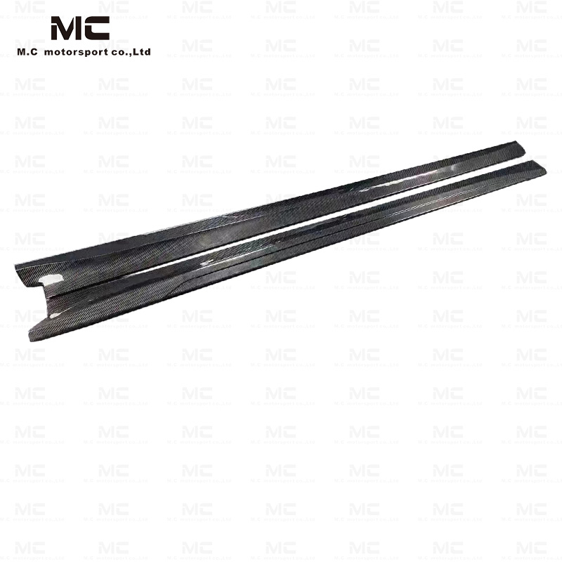 For Tesla ART Style Carbon Fiber Side Skirt