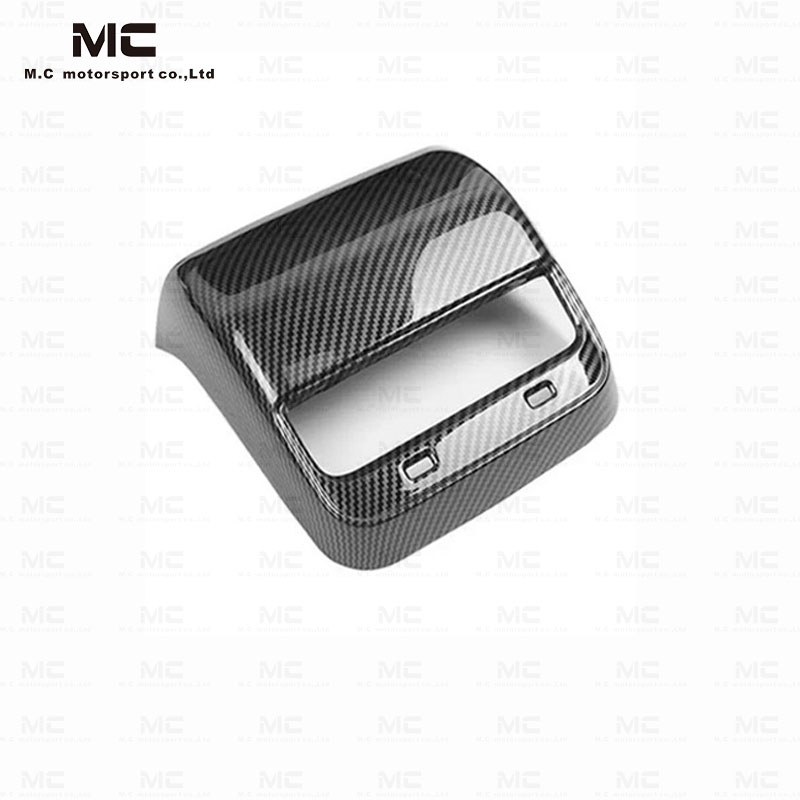 for TESLA Model 3 Model Y Matte Black Dry Carbon Rear Air Vent Outlet Trim Cover 2017+ Car Interior 