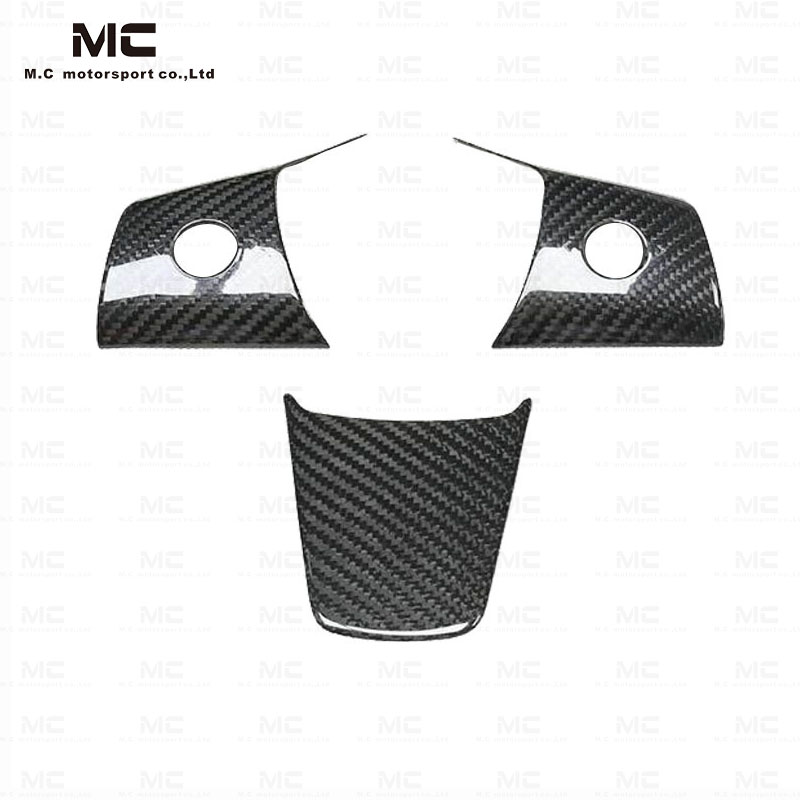 Steering Wheel Panel Cover For tesla model Y 3 2020 2022 Real Carbon Fiber Car Steering Wheel Access