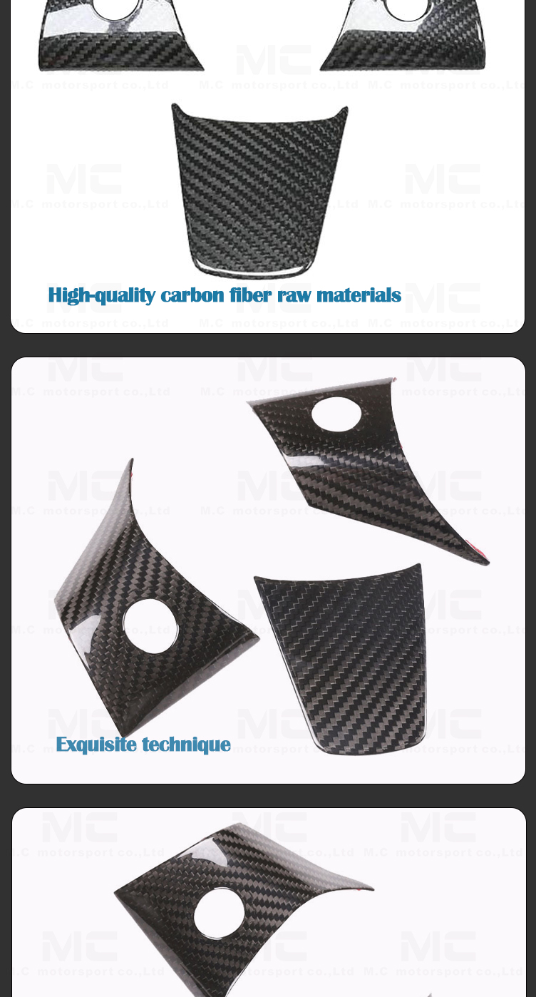Steering Wheel Panel Cover For tesla model Y 3 2020 2022 Real Carbon Fiber Car Steering Wheel Access