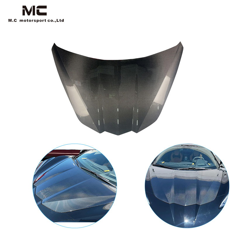 For Chevrolet Corvette C8 OEM Carbon Fiber Bonnt