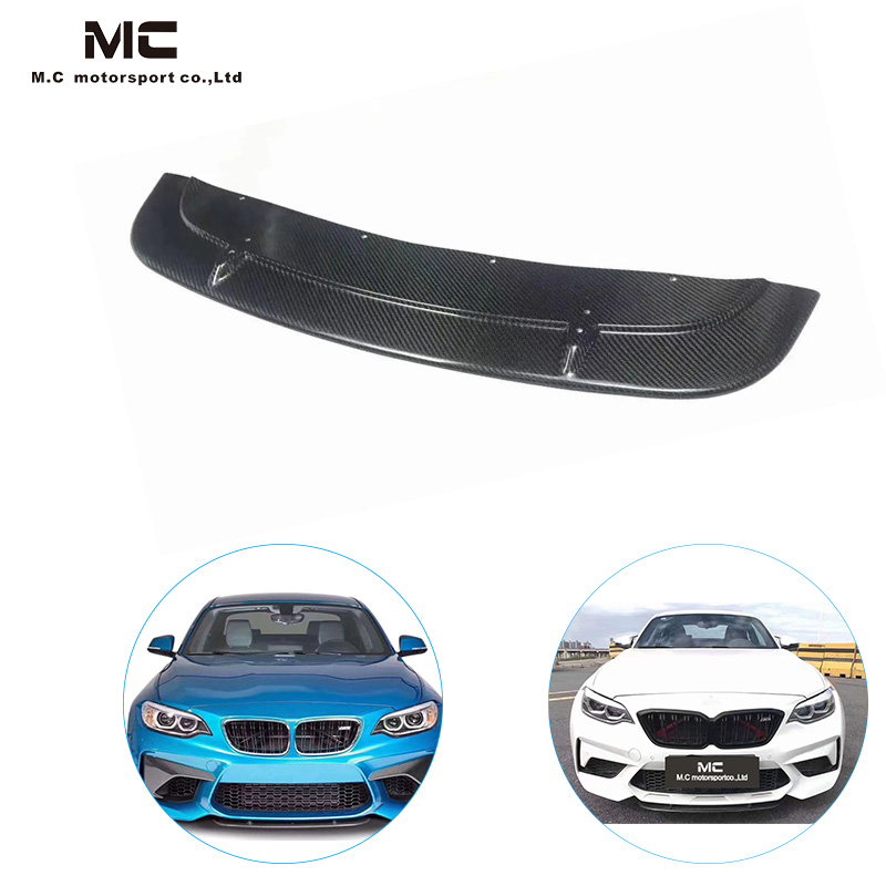 For BMW 2 Series M2 F87 ST Style Carbon Fiber Front Lip