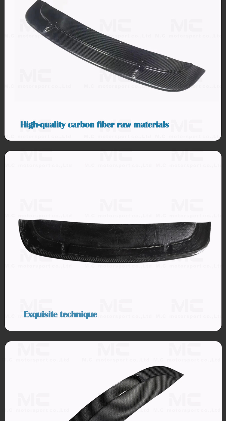 For BMW 2 Series M2 F87 ST Style Carbon Fiber Front Lip