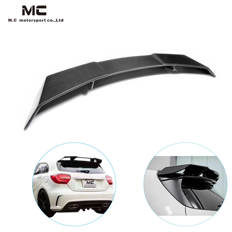 For Mercedes Benz A Class W176 Carbon Fiber R Style Roof Spoiler