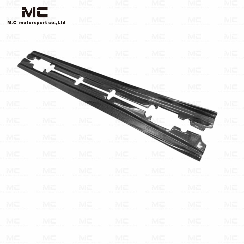 For Mercedes Benz A Class W176 Carbon Fiber R style SIde Skirt