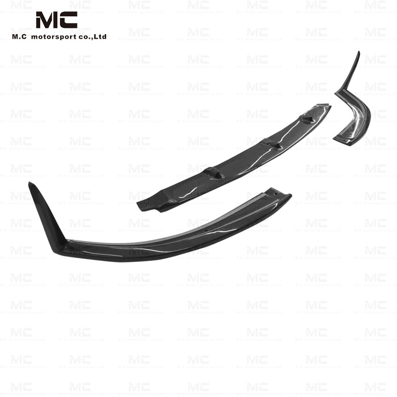 For Mercedes Benz C Class W205 C63 C63 Style Front Lip 3pcs