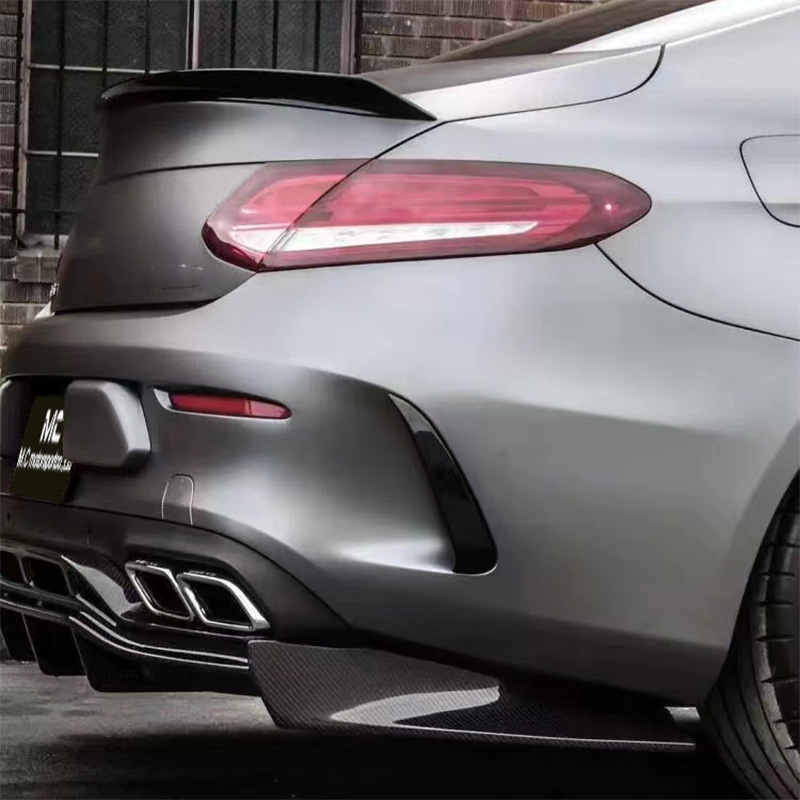 For Mercedes Benz C Class W205 C63 Rear Canards