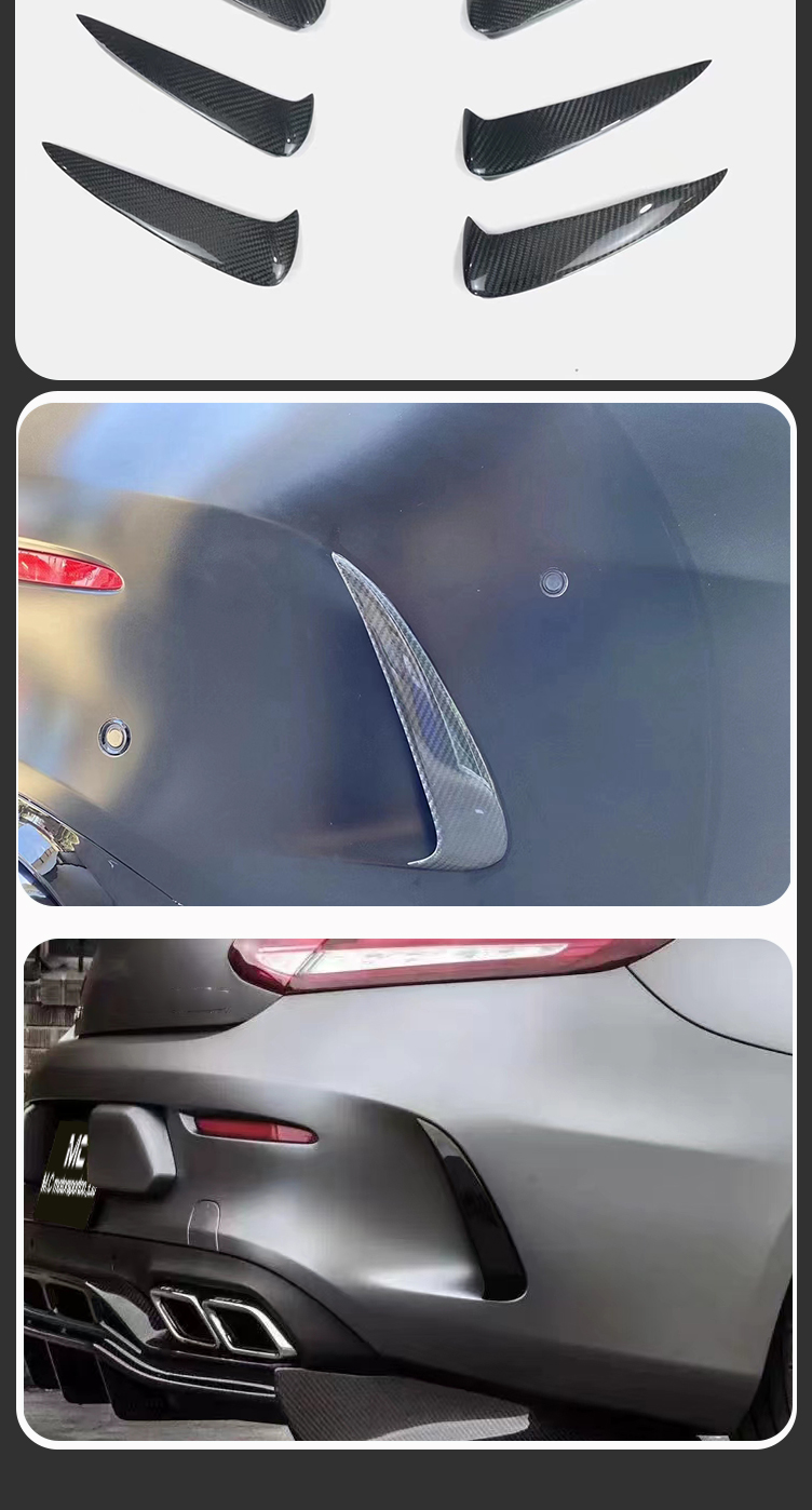 For Mercedes Benz C Class W205 C63 Rear Canards