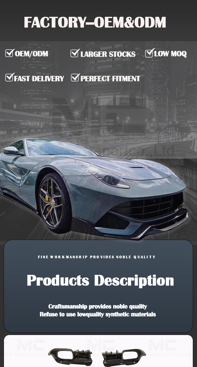 For Ferrari F12 DMC Style Carbon Fiber Body Kits