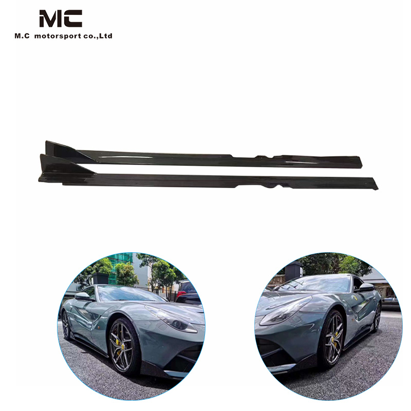 For Ferrari F12 DMC Style Carbon Fiber Side Skirt