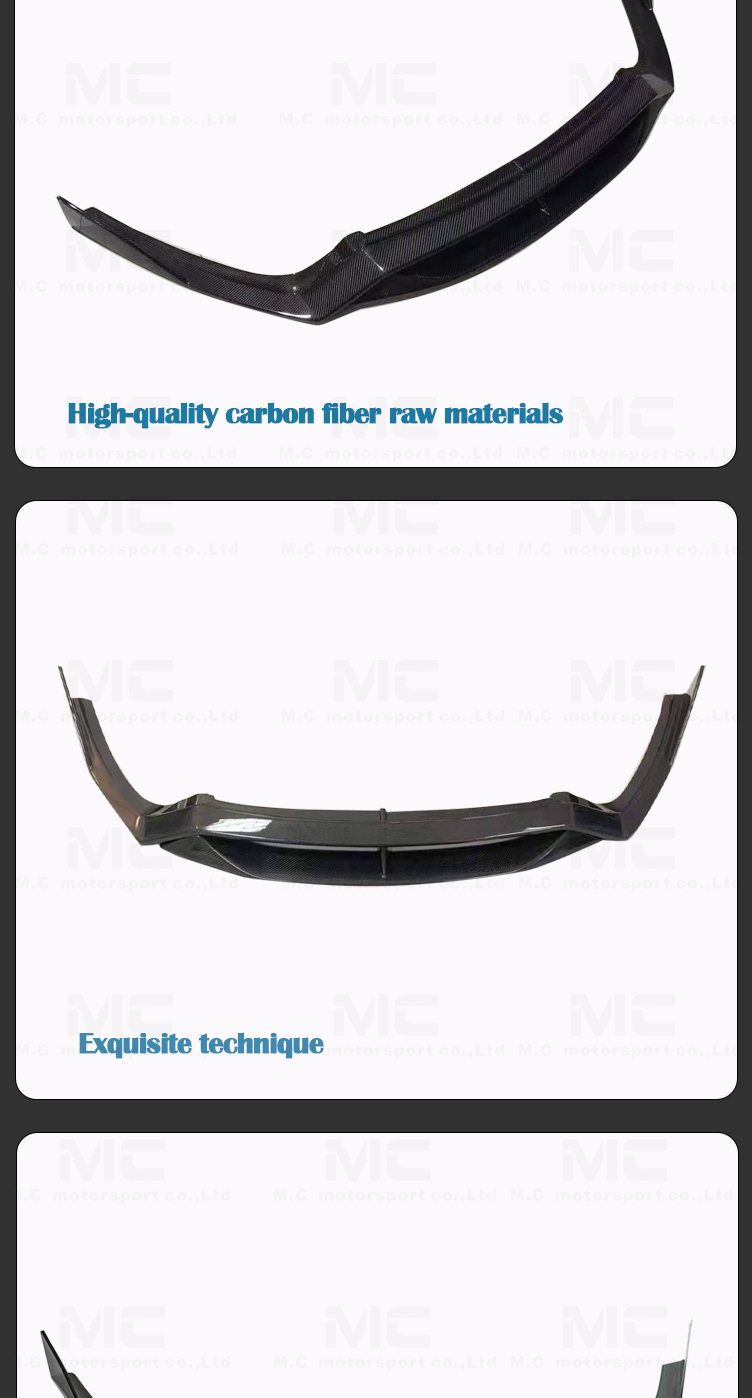 For Ferrari F12 DMC Carbon Fiber Fron Lip