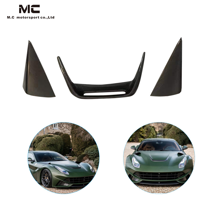 For Ferrari F12 DMC Carbon Fiber Bonnet Canards