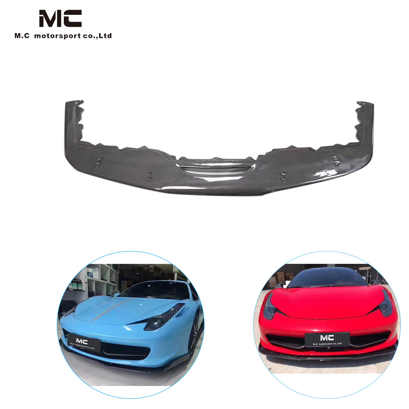 For Ferrari 458 Carbon Fiber Front Lip