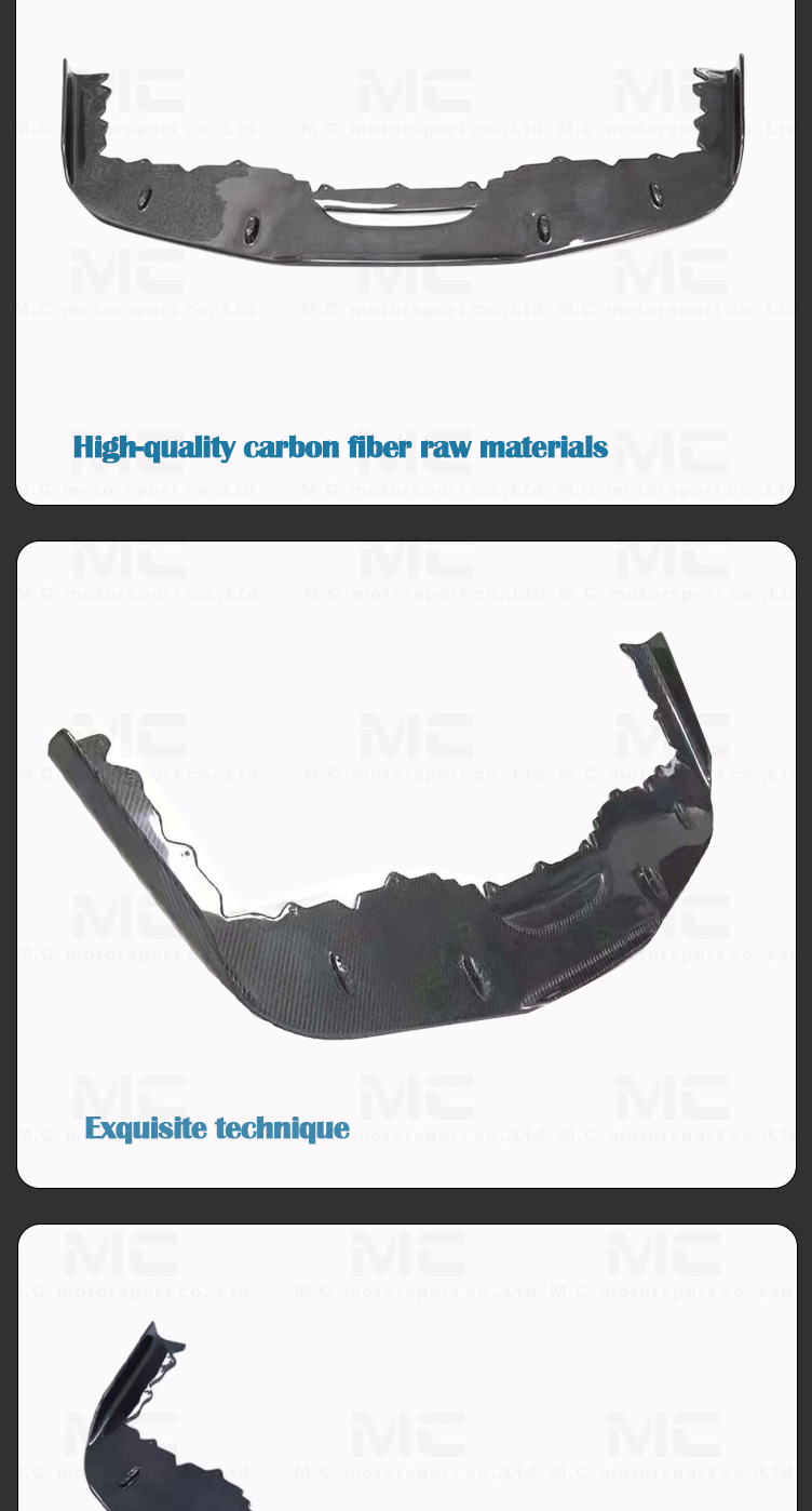 For Ferrari 458 Carbon Fiber Front Lip
