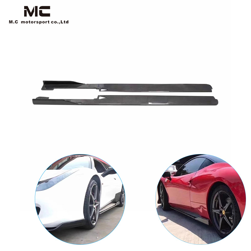 For Ferrari 458 Carbon Fiber Side Skirt