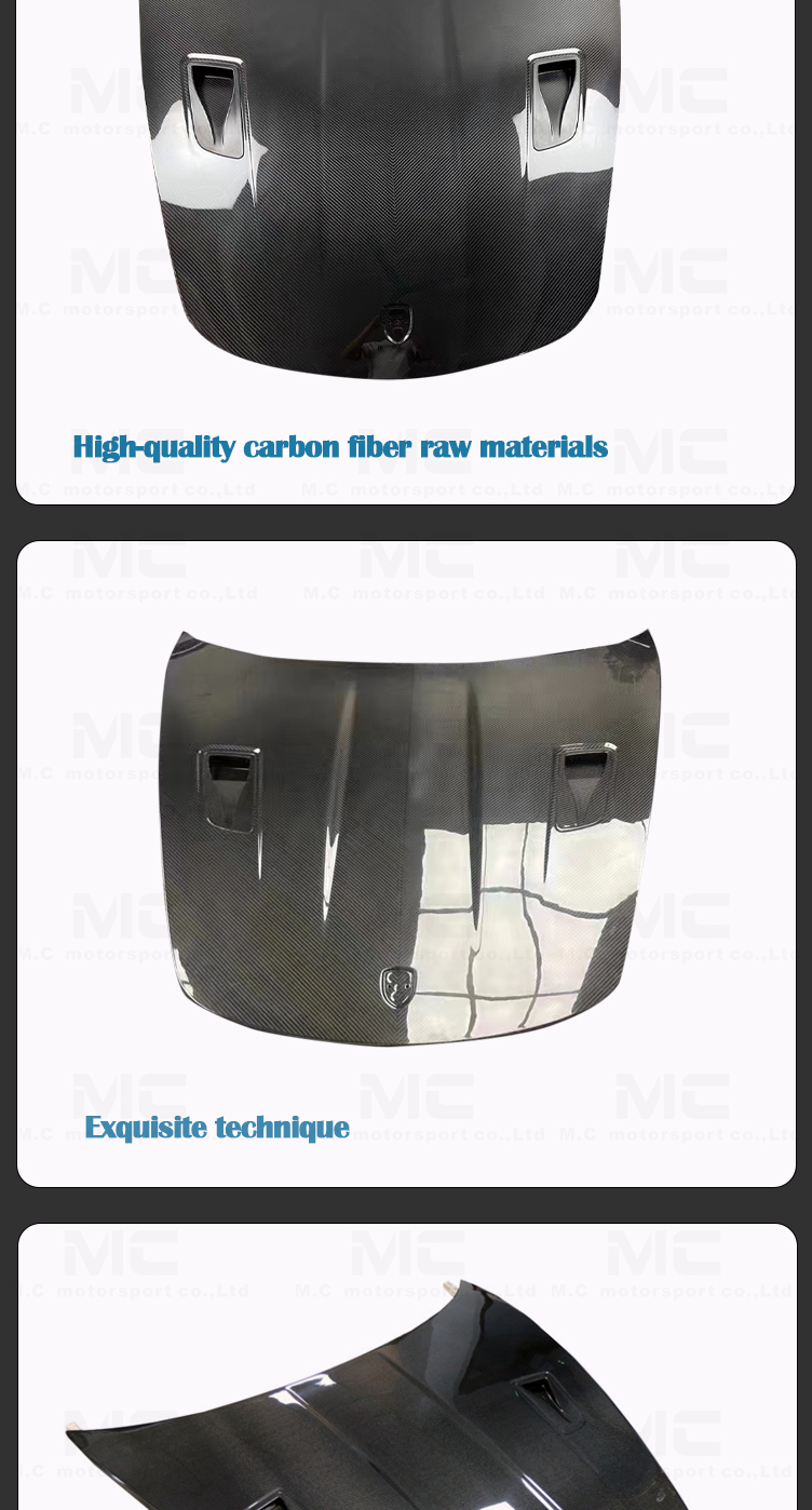 For Porsche 781 Carbon Fiber Hood 2016-2020