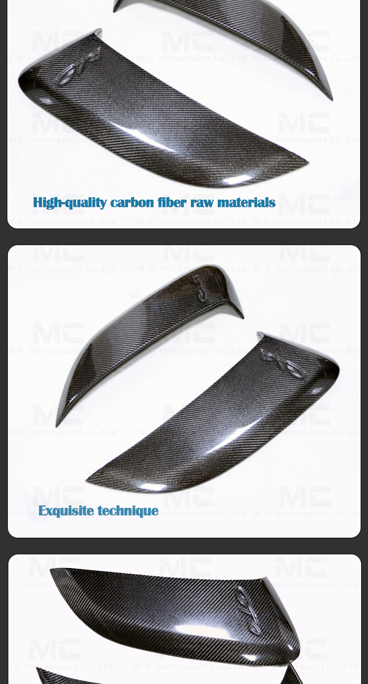 For Porsche 781 Carbon Fiber Door Vent Trims