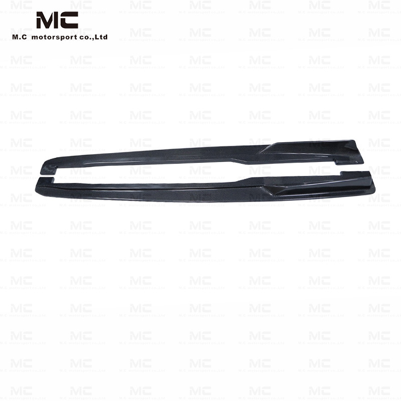 For Audi TT TTS TTRS Carbon Fiber Side Skirt 2016-In