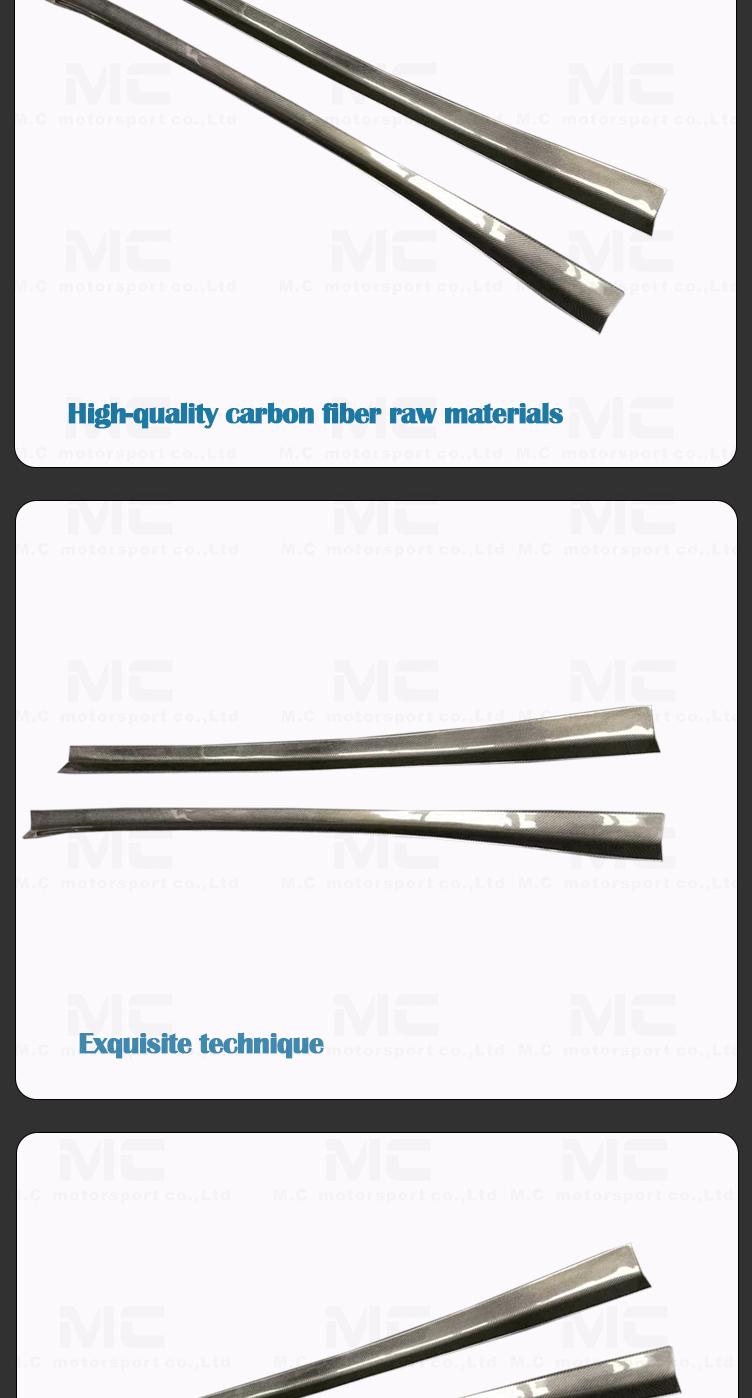 For Ferrari California Style Carbon Fiber Side Skirt