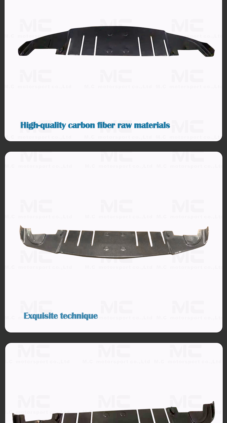 For Ferrari 458 Carbon Fiber Rear Diffuser