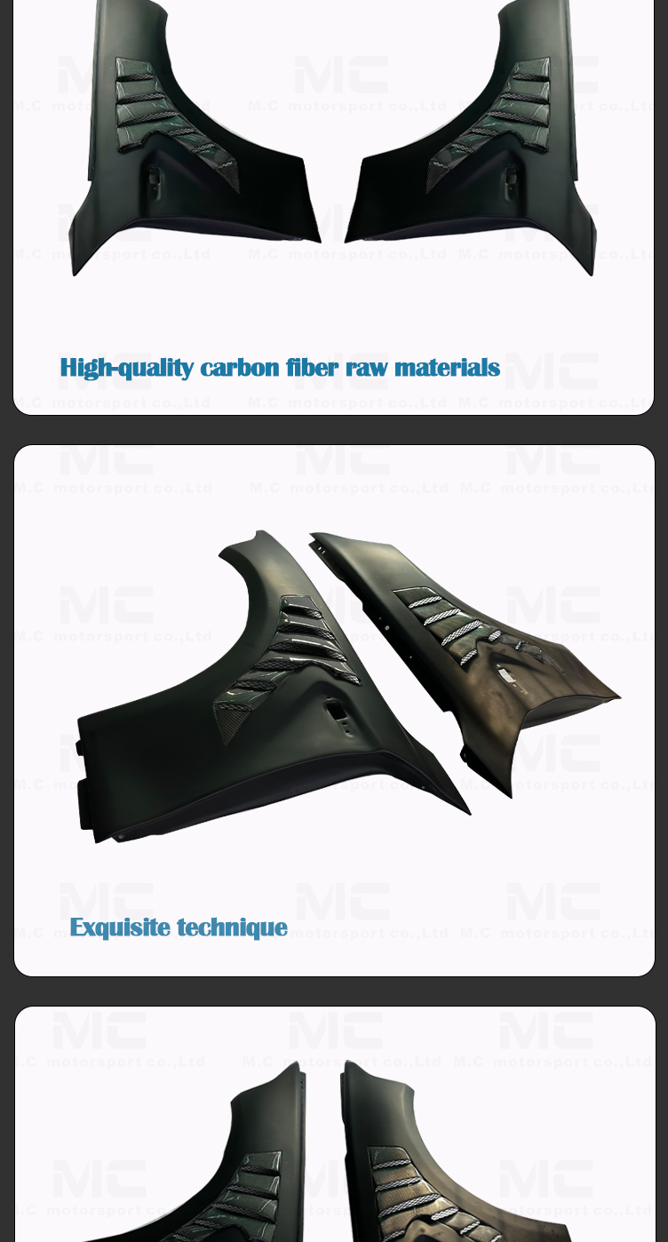 For BMW F87 M2 M2C Carbon Fiber Fender